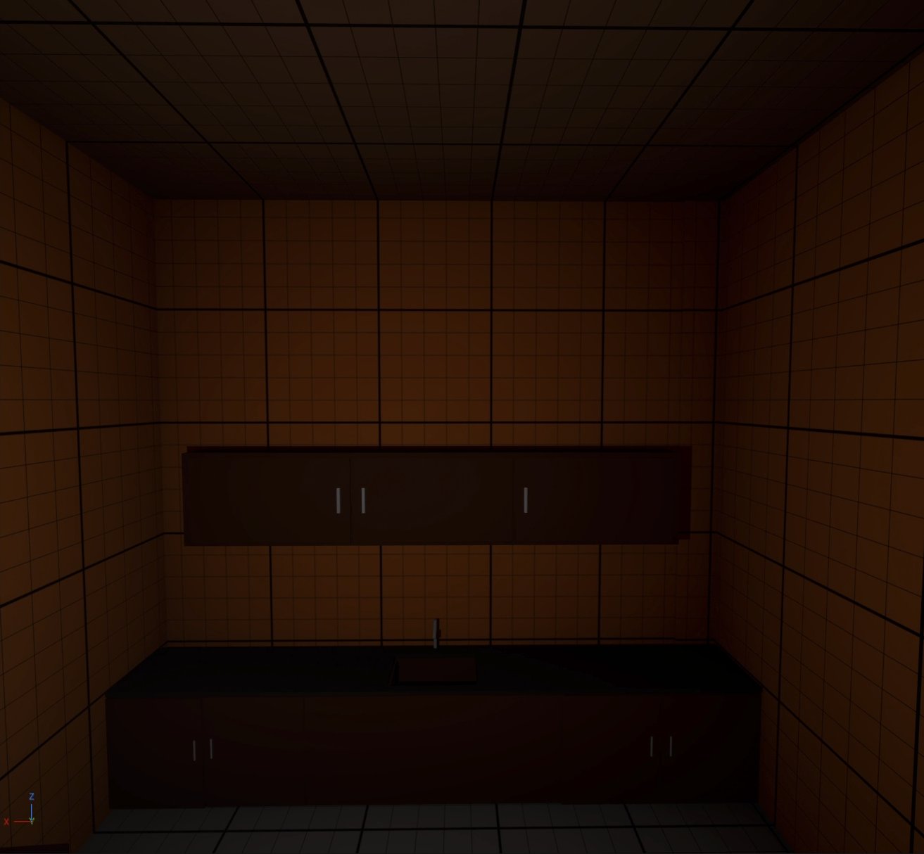Kitchen cabinets close-up